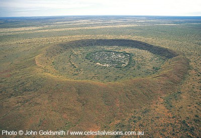 Wolfe Creek Crater aerial view by John Goldsmith